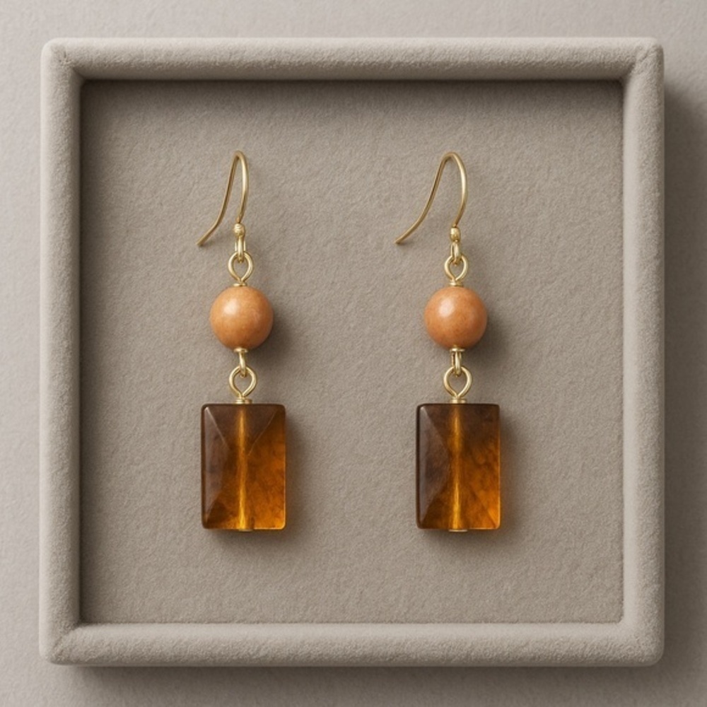 Premier Designs BISTRO Drop Earrings French Hook NWT #485